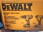 New 20 volt max dewalt drill and driver combo