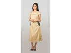 GOLDEN SILK WITH BROCADE POCKETS - Jayshops