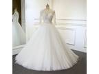 Nicole's A Line Tulle Beading Wedding Gown