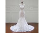 Ivy's Sheath Lace Sleeveless Wedding Gown