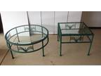 Decorator Wrought Iron Coffee Table and Side Table