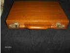 Rare Wooden Captains Brief Case