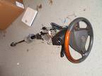 03-07 Cadillac CTS OEM Steering Column Wood Grain Wheel w/ Air Bag floor shift