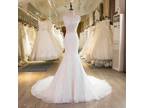 Tabitha's Mermaid Lace Wedding Dress Ivory Size 12 Ivory