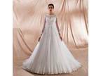 Katie's Lace A Line Tulle Wedding Gown