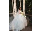 Abigail's Long Sleeve Luxury Sweetheart Wedding Dress With 1.5 Foot Train