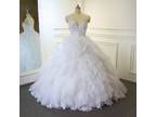 Renee's Organza Ruffle Strapless Wedding Dress
