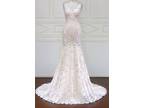 Audrey's Sheath Lace Wedding Gown