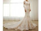 Victoria's Long Sleeve Mermaid Lace Wedding Gown