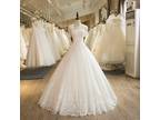 Donna's Lace and Tulle A Line Wedding Dress