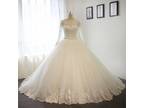Hannah's Long Sleeve A Line Lace Wedding Dress