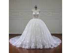 Erica's Vintage Lace A-Line Sleeveless Wedding Dress