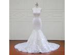 Caroline's Mermaid Lace Strapless Wedding Dress