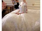 Jody's Lace Applique A Line Wedding Gown With Court Train