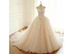 Tessa's Princess Cap Sleeve Wedding Gown