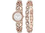 Armitron Women's 75/5412 Swarovski Crystal Accented Watch and Bracelet Set