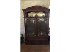 Mahogany China Closet/Hutch