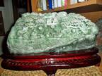 Beautiful and Exceptional Large Jadeite DuShan Jade Exceptionally Hand Carved