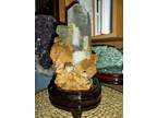 Massive Point Exceptionally a Gorgeous and Beautiful Crystal Cluster on a Wooden