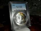 Exceptional and Beautiful 1986-P American Silver Eagle MS 68 PCGS Rainbow Tone