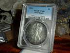 Exceptional and Beautiful 1994-P American Silver Eagle MS 66 PCGS Rainbow Tone
