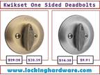 Buy One Sided Deadbolts | Kwikset hardware | Call us [phone removed]