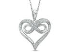 Heart Infinity Diamond Necklace