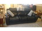 Leather couch with recliners