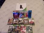 Xbox 360 console and 12 games