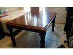 Black cherry table with 4 chairs