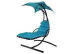 Outdoor, hanging chaise lounge chair