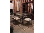 Raw iron Table and 6 chairs