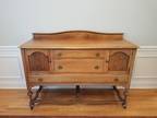 Antique buffet table