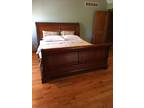 Beautiful King Sleigh Bed with Mattress