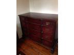 Matching Antique Dresser and Desk Set for Sale