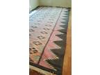 Dhurrie Flat Weave Room Size Rug, Pre-owned