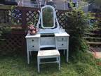 Antique Vanity, Mirror, Vanity Stool