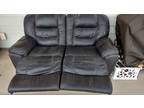 Black leather couch