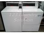 Speed Queen Commercial Coin Op Washer and Dryer Set White Used