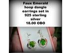 Faux Emerald earrings