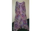 NWT Purple Paisley Maxi Dress Size XL