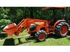 Kubota MX 5100 tractor, 53 HP, 4 wd with front end loader