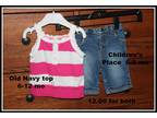 Children's Place girl's 6-12 mo outfit