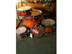 PDP maple drums with double bass pedal, dw hi hat stand, and hardware.
