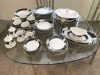 Mikasa China set Black Charisma service for 8 plus extra pieces