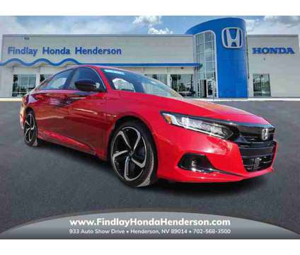 2021 Honda Accord Sport is a Red 2021 Honda Accord Sport Sedan in Henderson NV