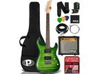 Pyle Electric Guitar Kit with Amp, Full Size, Beginner Bundle Accessories, 3 inc