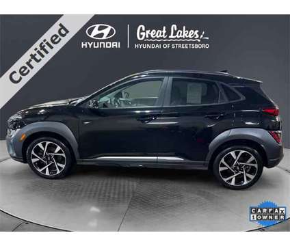 2022 Hyundai Kona Limited is a Black 2022 Hyundai Kona Limited SUV in Streetsboro OH