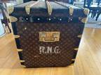 Louis-Vuitton Steamer Trunk - Large, Antique, Monogram with 3 Trays