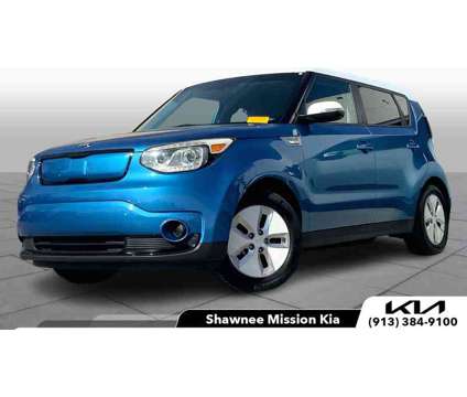 2015UsedKiaUsedSoul EVUsed5dr Wgn is a Blue, White 2015 Kia Soul EV Car for Sale in Overland Park KS